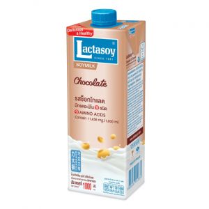 6 X Lactasoy Chocolate UHT Soymilk 1L