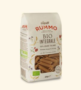Case of Rummo Mezze Penne Rigate No.28 Bio Integrale 500g