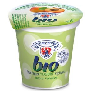 Vipiteno Yogurt Organic Apricot 3.9% 125g B1G1