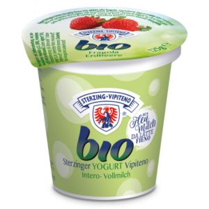Vipiteno Yogurt Organic Strawberry 3.9% 125g B1G1