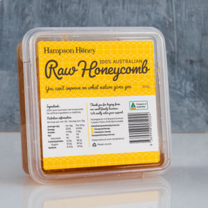 Hampson Honey 100% Australian Cut Raw Honeycomb 350g