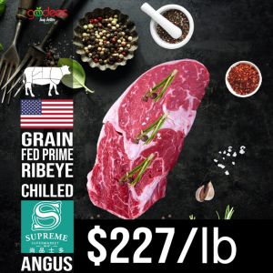 Angus Rib Eye USDA Grain-Fed PRIME Grade 