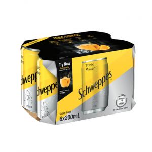 6 X Tonic Water Min Cans 