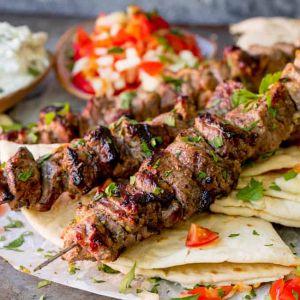 Greek Marinated Lamb Skewer