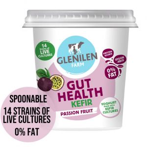 Fat-Free Spoon-able Passionfruit Kefir Yogurt