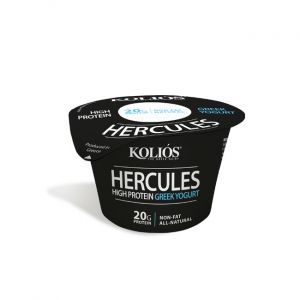 Tray of Greek Hercules High Protein Yogurt 