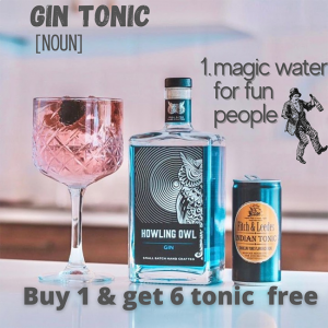 Howling Owl Gin + 6 Free Tonic Water