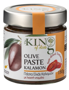 King of Olives Olive Paste Kalamatas with Sundried Tomatoes 180g