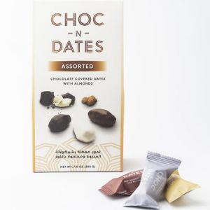 Assorted Covered Dates With Almonds 