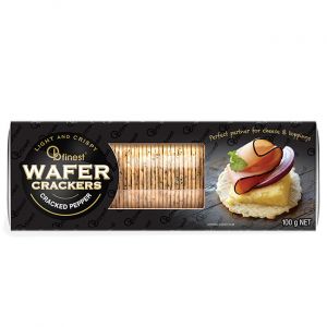 2 X OB finest Wafer Crackers - Cracked Pepper