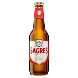 6 X Sagres Beer Bottle 330ml