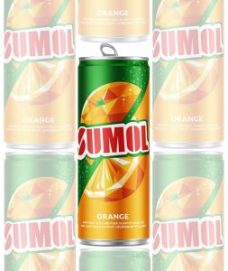 6 X Sumol Orange Sparkling Juice Cans