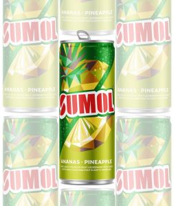 6 X Sumol Pineapple Sparkling Juice Cans