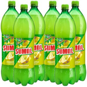 6 X Sumol Pineapple Sparkling Juice Bottles